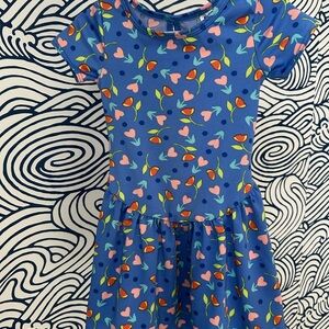 Blue Floral Dotdotsmile Dress